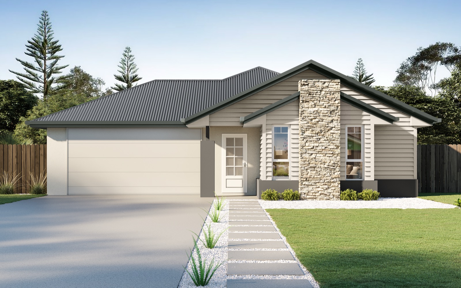 Hamptons Facade home design
